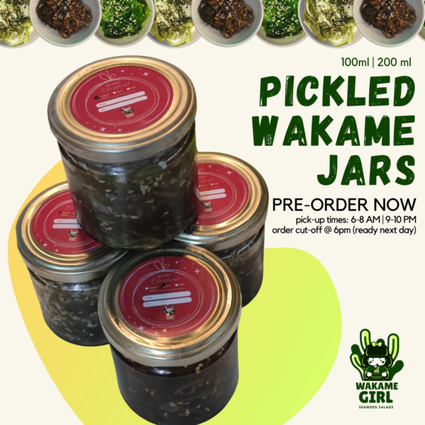 pickled wakame jars